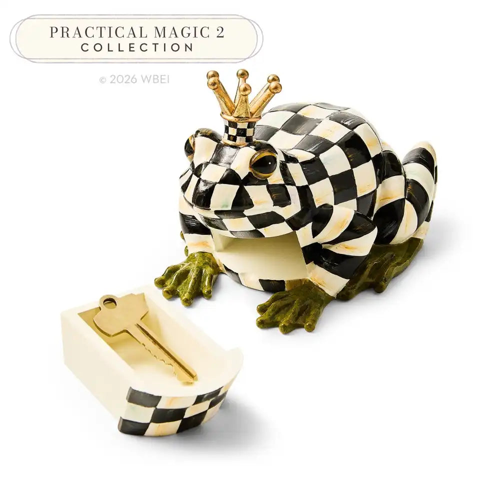 Courtly Check Frog Hide-A-Key