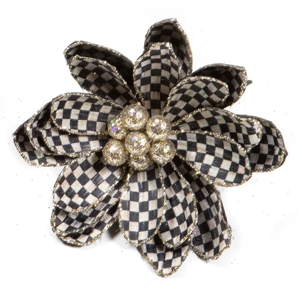 Courtly Check Flower Clip
