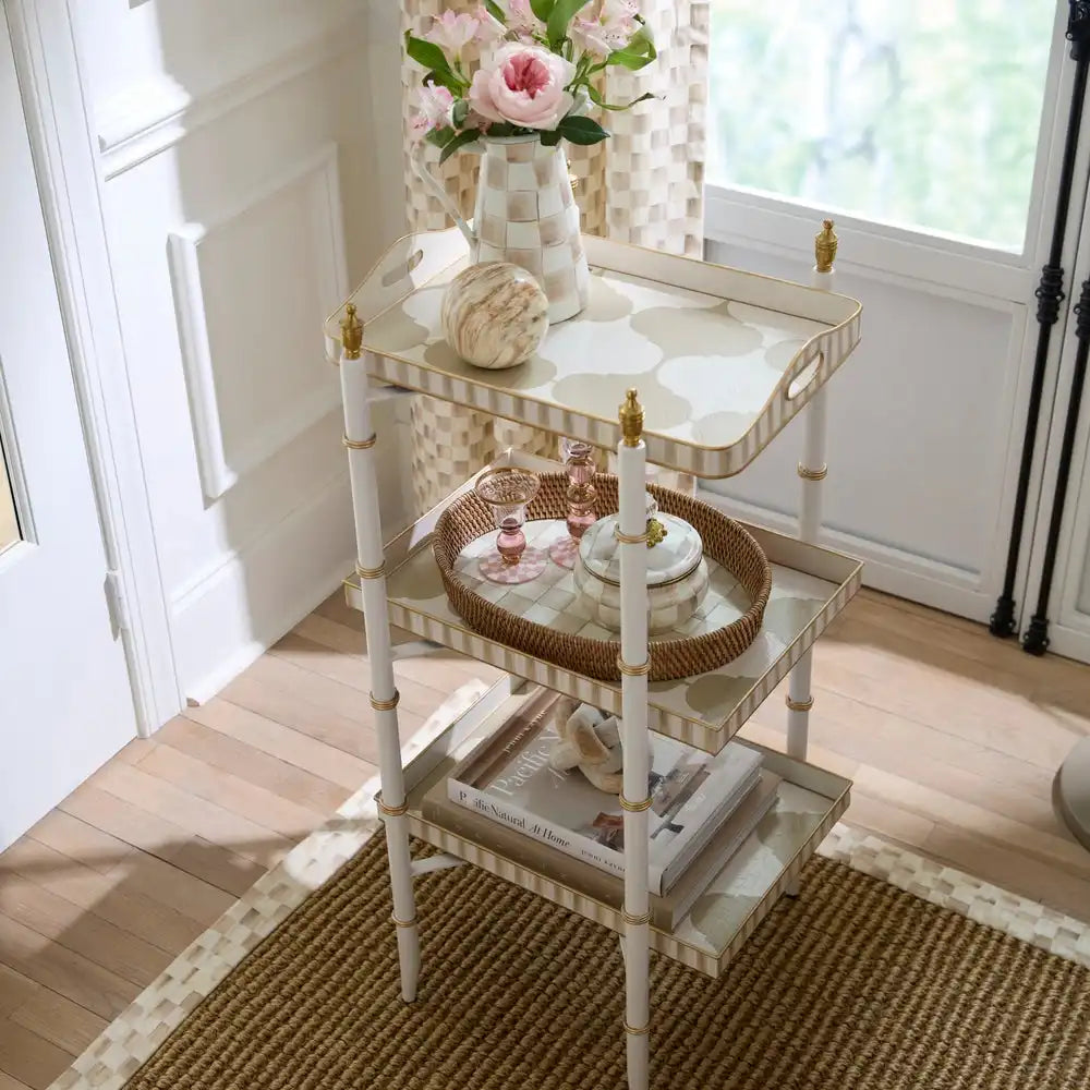 Mocha 3-Tier Tray Table